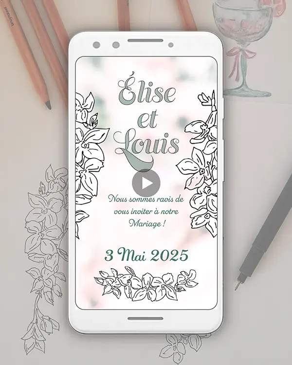 faire-part de mariage digital et personnalisable
