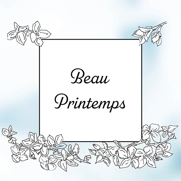 Beau Printemps, faire-part de mariage numérique