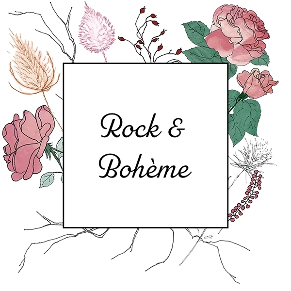 Rock & Bohème, faire-part de mariage virtuel