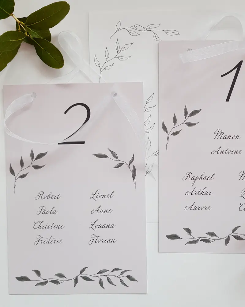 plan de tables